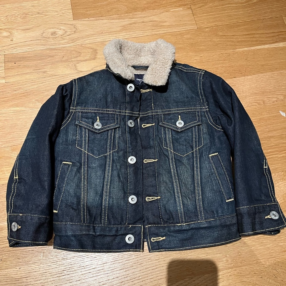 Faux Sherling Lined Gap Denim Jacket for boys